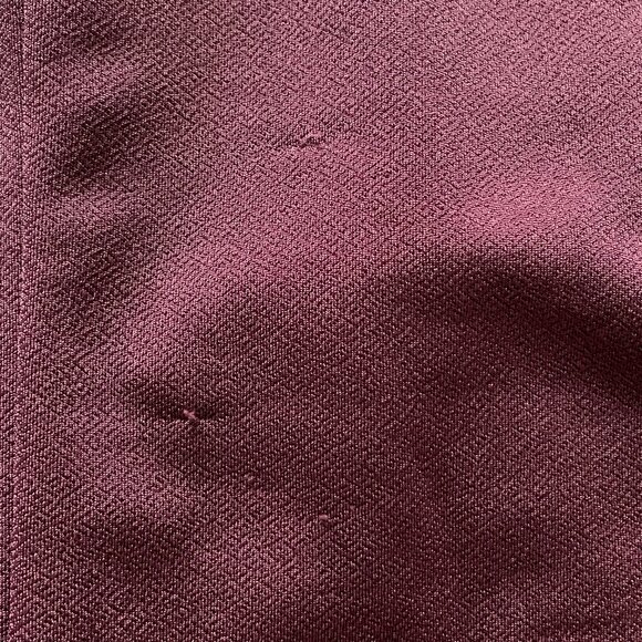 New York and Company, XXS Petite, Half Split Sleeve, Burgundy Jumpsuit - Picture 11 of 15